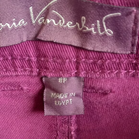 Burgandy Amanda Capri Jeans by Gloria Vanderbilt - Picture 4 of 8